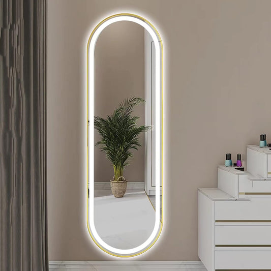 Pinterest Spiegel mit ovalem LED TOUCH – Emery 170x70 cm – Ausverkauf