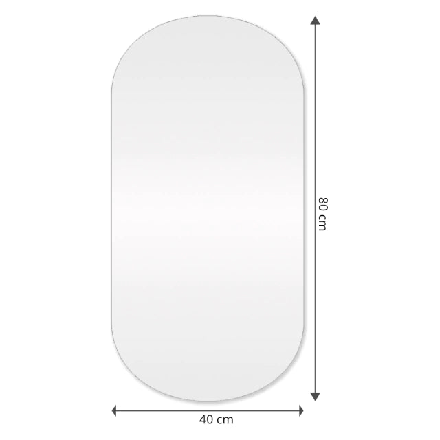 Edição especial – Espelho redondo slim com LED 80 x 40 cm