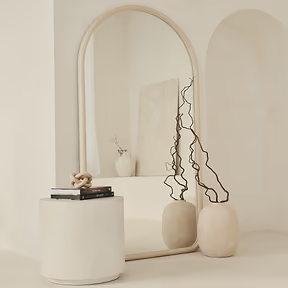 Espelho de corpo inteiro grande com moldura curva  – 190 x 100 cm (Liquidação)