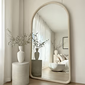 Espelho de corpo inteiro grande com moldura curva  – 190 x 100 cm (Liquidação)