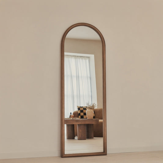 Haus Amora – espelho de corpo inteiro mit geschwungener Holzrahmung (172 cm x 60 cm)