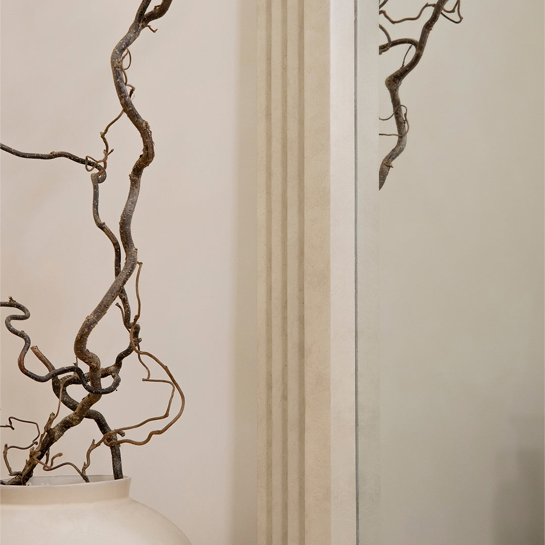 Haus Luciana – espelho de corpo inteiro mit design arqueado in efeito betão (180 cm x 110 cm)
