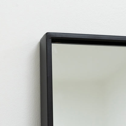 Espelho de corpo inteiro extra grande em metal preto, 200 cm x 100 cm