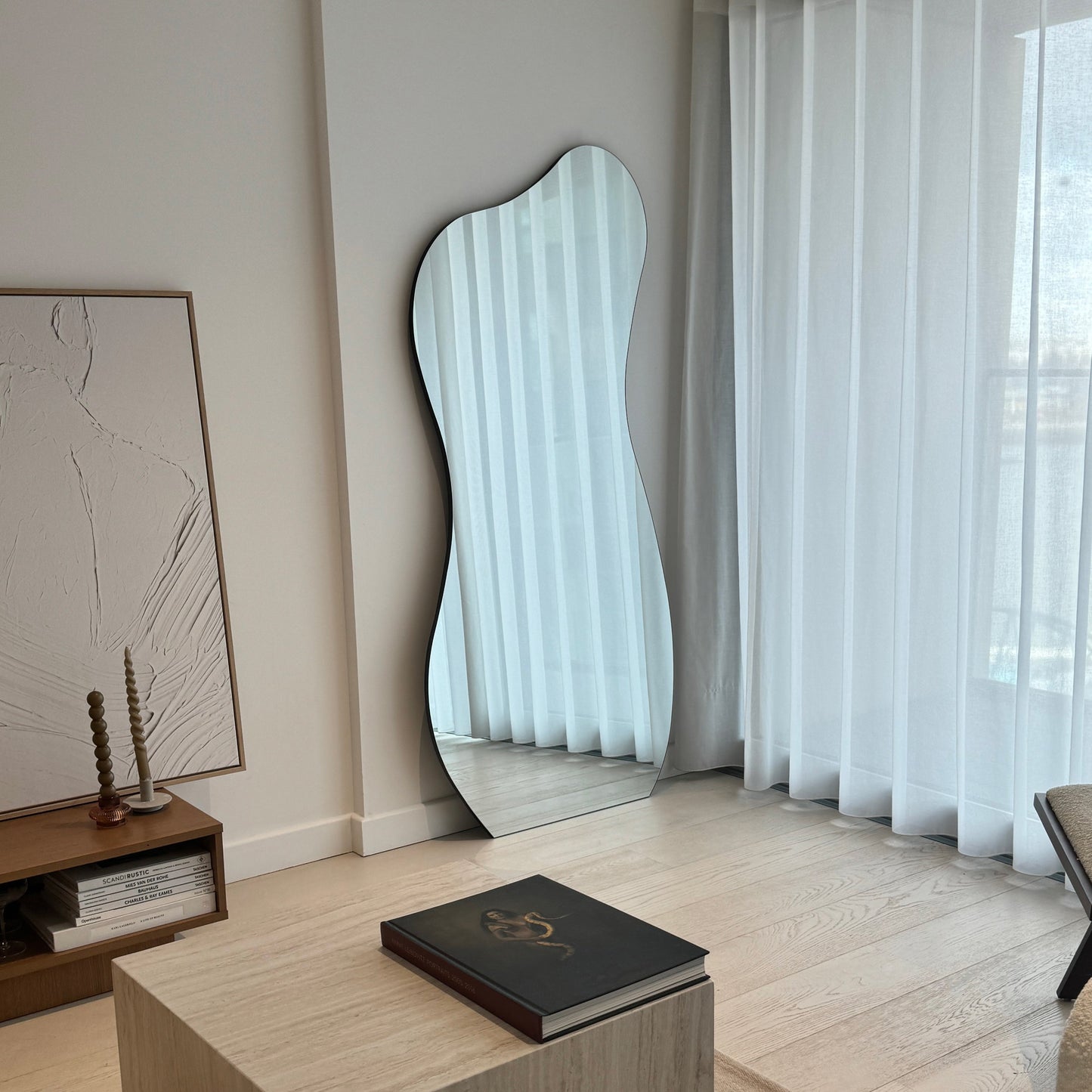 Haus Edge – Grande espelho de corpo inteiro ohne Rahmen im Pond-Stil (170 cm x 80 cm)