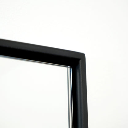 Espelho de corpo inteiro em metal preto, extra grande, 190 cm x 120 cm