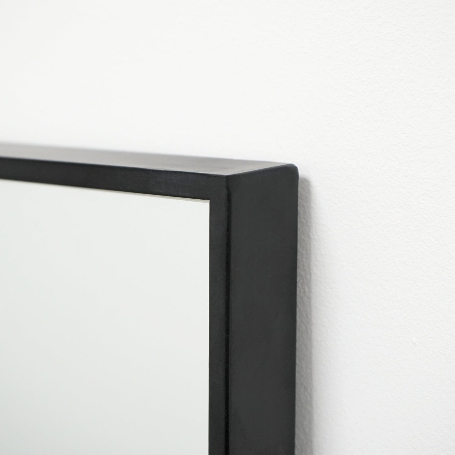 Espelho de corpo inteiro em metal preto, extra grande, 190 cm x 120 cm