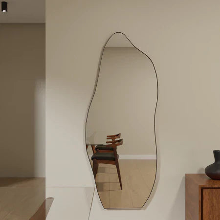 Haus Amora - Grande espelho de corpo inteiro com moldura em couro (150cm x 60cm 170cm x 70cm)