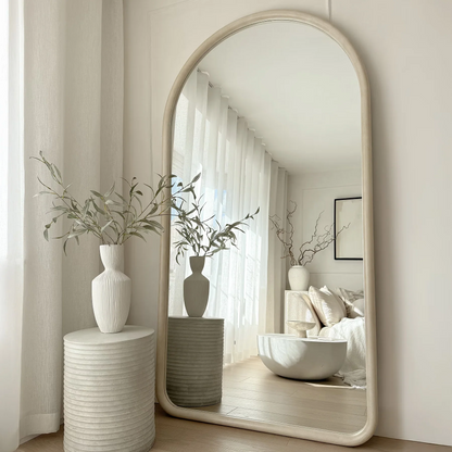 Grande espelho de corpo inteiro com moldura curva – 190 x 100 cm (Oferta especial)