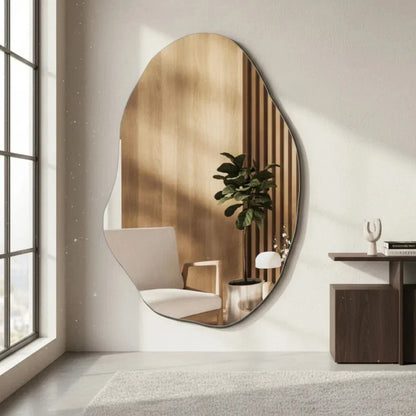 Haus Amora - Grande orgânico geschliffenes decoração de espelho - 110 x 80