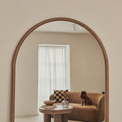 Haus Amora – Espelho extra grande de corpo inteiro em madeira (200 cm × 120 cm)